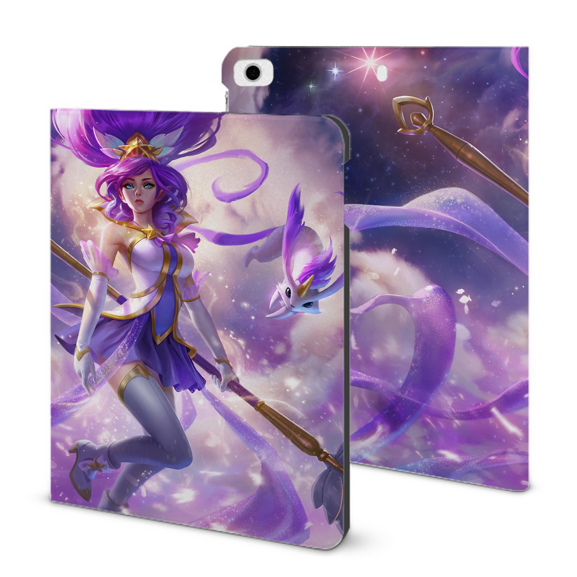 （画像用） リーグ・オブ・レジェンド League of Legends LOL IPad ケース ブック型 PUレザー TPU 耐衝撃 軽量 薄型 ペン収納なし 全面保護 IPad 各モデル対応